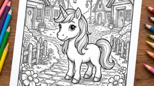 baby unicorn coloring pages